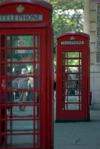 Londyńskie budki telefoniczne 